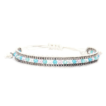 BLUESTAR 6pcs One Set Women Crystal Bead Bracelet Handmade Woven Boho MIYUKI Bead Bracelets Jewelry Accessories daiiibabyyy